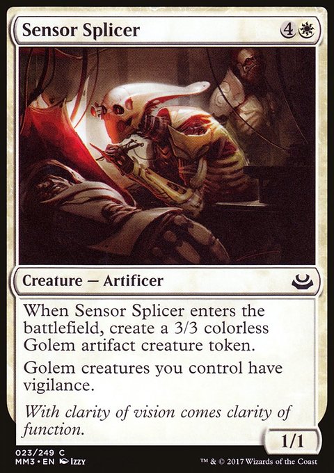 Sensor Splicer, Modern Masters 2017 #23, Magic: The Gathering card