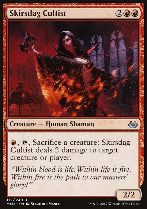 Skirsdag Cultist, Modern Masters 2017 #112, Magic: The Gathering card