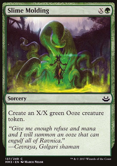 Slime Molding, Modern Masters 2017 #137, Magic: The Gathering card
