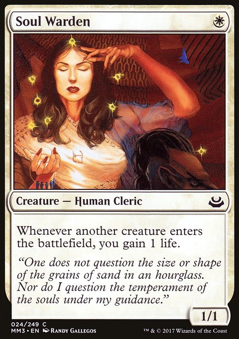 Soul Warden, Modern Masters 2017 #24, Magic: The Gathering card