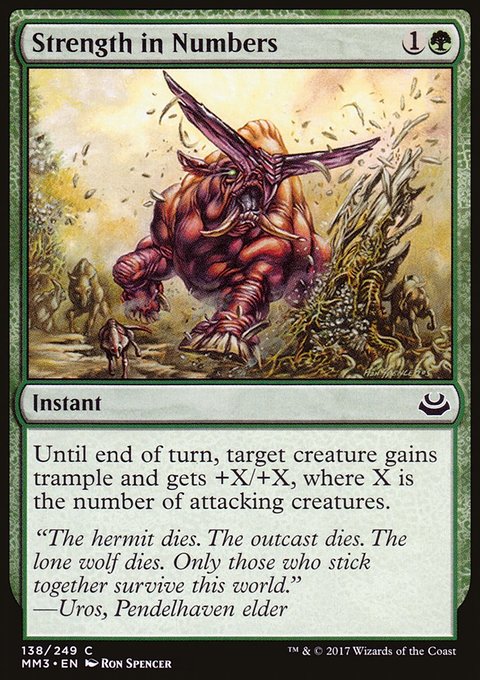 Strength in Numbers, Modern Masters 2017 #138, Magic: The Gathering card