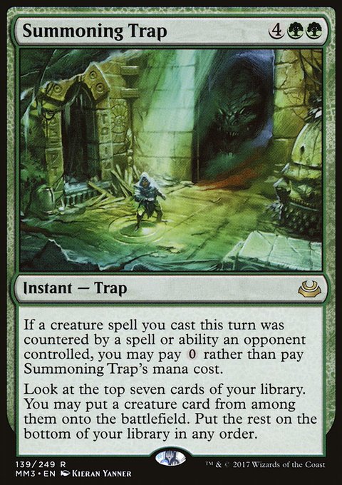 Summoning Trap, Modern Masters 2017 #139, Magic: The Gathering card