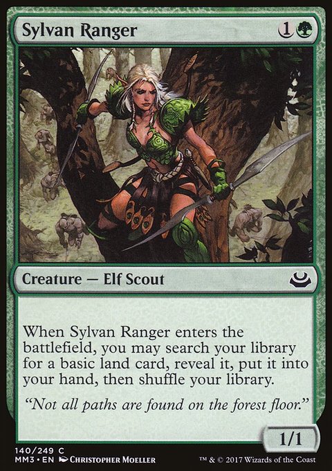 Sylvan Ranger, Modern Masters 2017 #140, Magic: The Gathering card