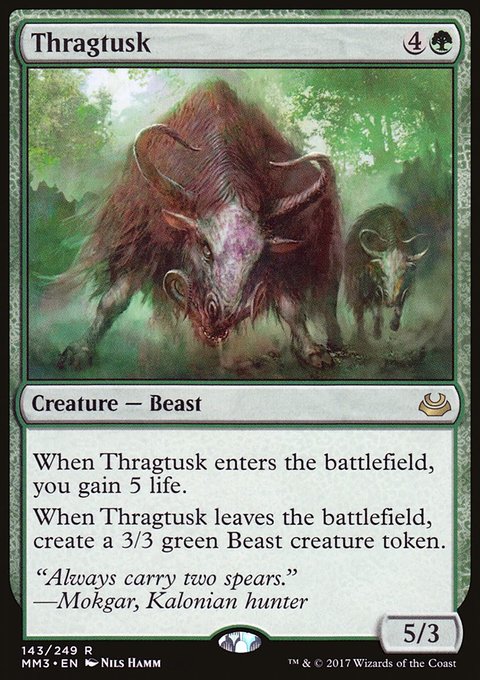 Thragtusk, Modern Masters 2017 #143, Magic: The Gathering card