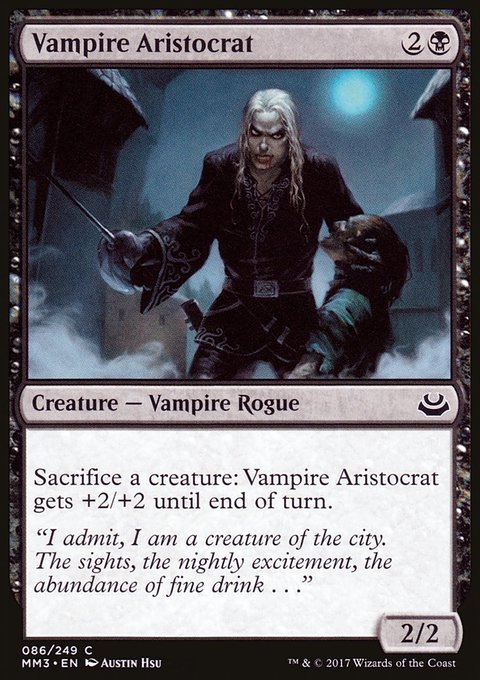 Vampire Aristocrat, Modern Masters 2017 #86, Magic: The Gathering card