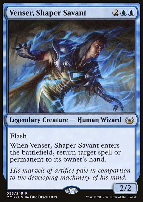 Venser, Shaper Savant, Modern Masters 2017 #55, Magic: The Gathering card