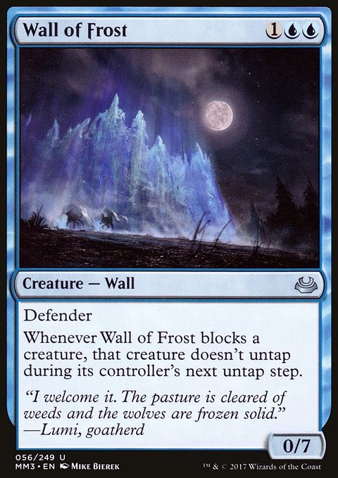 Wall of Frost, Modern Masters 2017 #56, Magic: The Gathering card