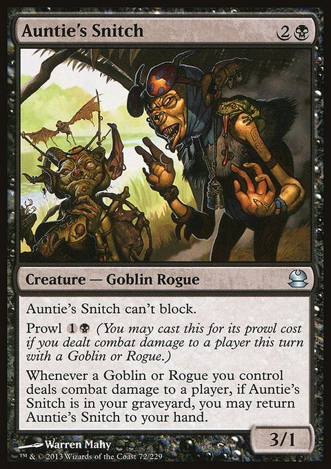 Auntie's Snitch, Modern Masters #72, Magic: The Gathering card