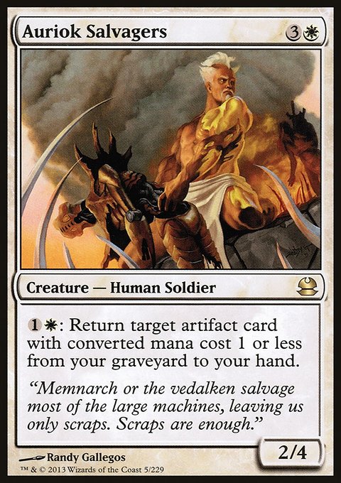 Auriok Salvagers, Modern Masters #5, Magic: The Gathering card