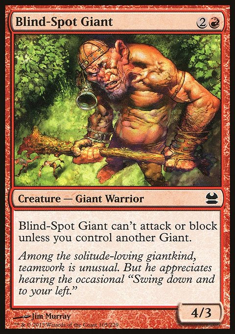 Blind-Spot Giant, Modern Masters #105, Magic: The Gathering card