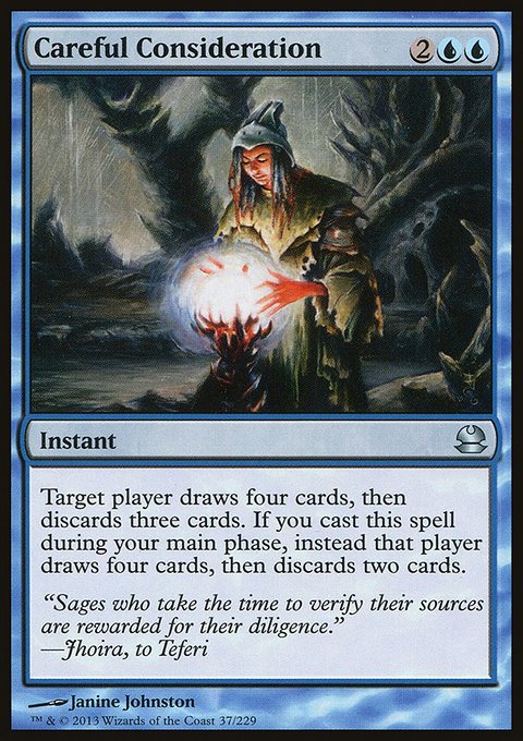 Careful Consideration, Modern Masters #37, Magic: The Gathering card