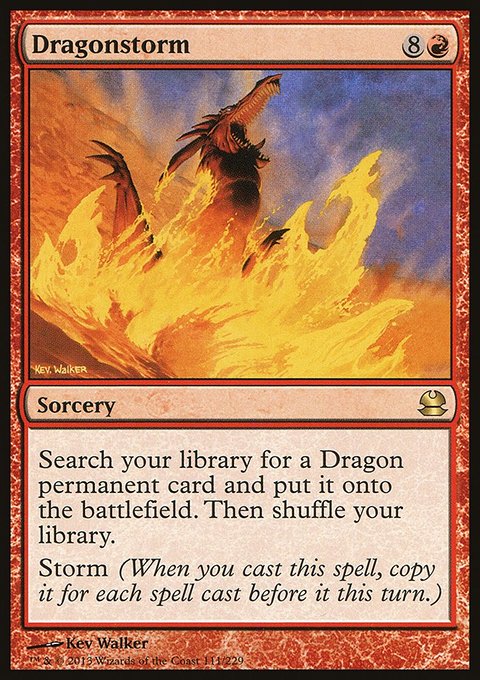 Dragonstorm, Modern Masters #111, Magic: The Gathering card