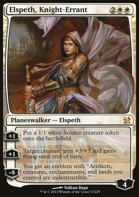 Elspeth, Knight-Errant, Modern Masters #13, Magic: The Gathering card