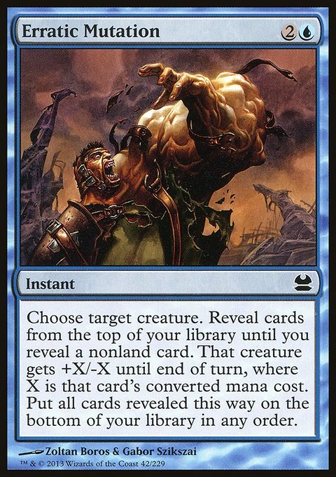 Erratic Mutation, Modern Masters #42, Magic: The Gathering card