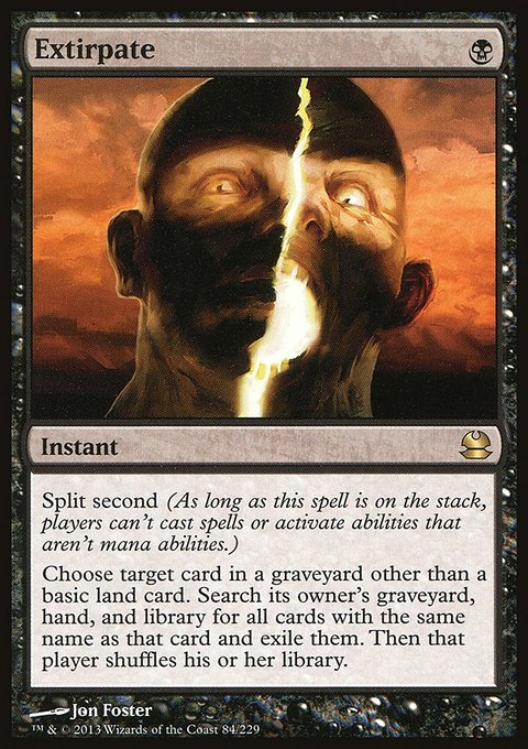 Extirpate, Modern Masters #84, Magic: The Gathering card