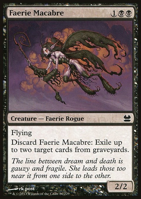 Faerie Macabre, Modern Masters #86, Magic: The Gathering card