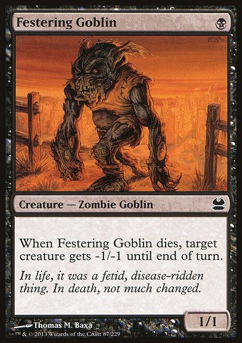 Festering Goblin, Modern Masters #87, Magic: The Gathering card