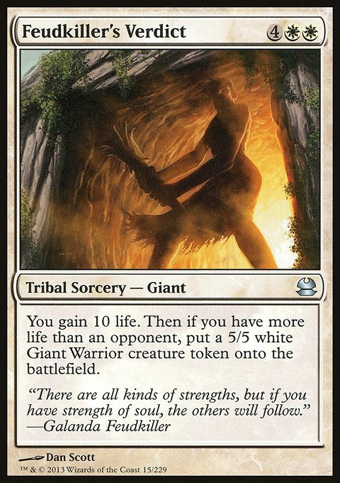 Feudkiller's Verdict, Modern Masters #15, Magic: The Gathering card