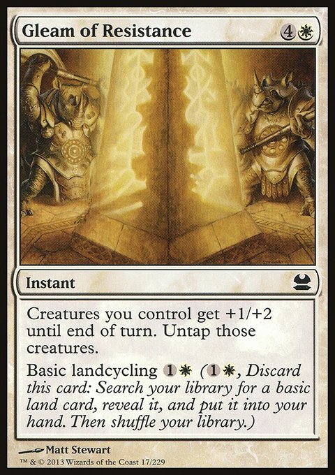 Gleam of Resistance, Modern Masters #17, Magic: The Gathering card
