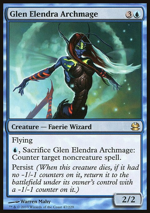 Glen Elendra Archmage, Modern Masters #47, Magic: The Gathering card