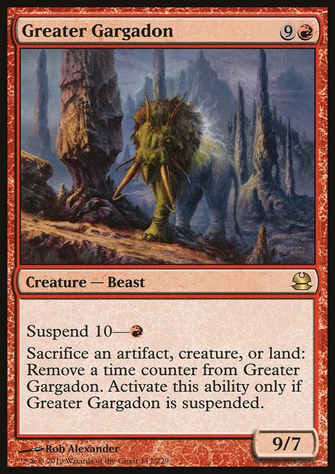 Greater Gargadon, Modern Masters #117, Magic: The Gathering card