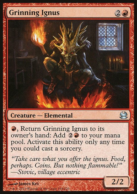 Grinning Ignus, Modern Masters #118, Magic: The Gathering card