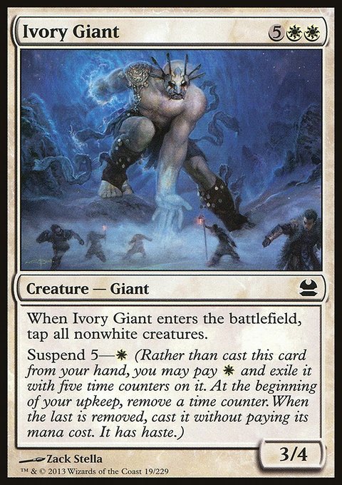 Ivory Giant, Modern Masters #19, Magic: The Gathering card