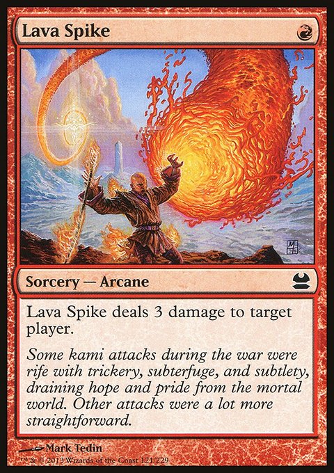 Lava Spike, Modern Masters #121, Magic: The Gathering card