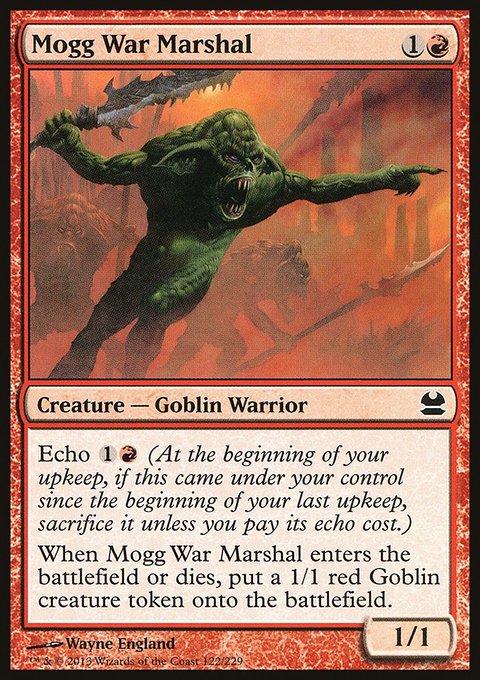 Mogg War Marshal, Modern Masters #122, Magic: The Gathering card