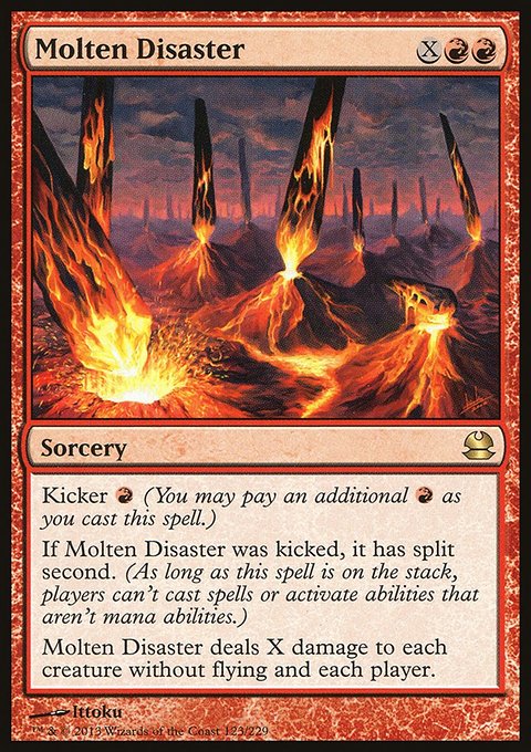 Molten Disaster, Modern Masters #123, Magic: The Gathering card