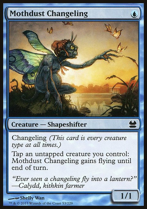 Mothdust Changeling, Modern Masters #53, Magic: The Gathering card