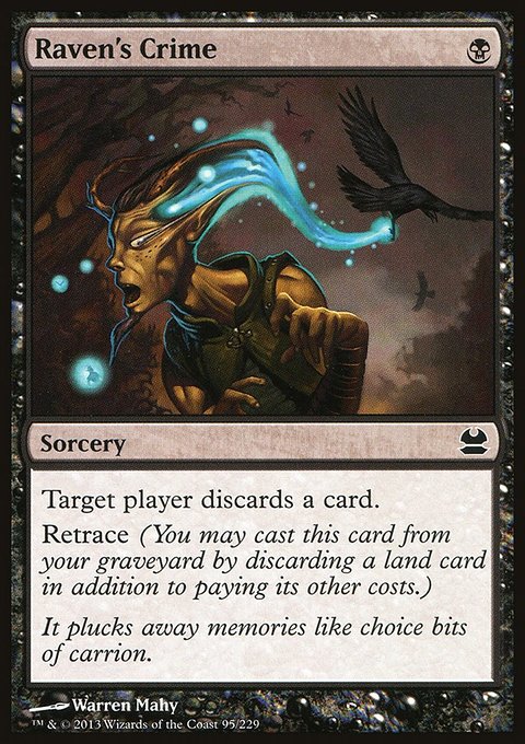 Raven's Crime, Modern Masters #95, Magic: The Gathering card