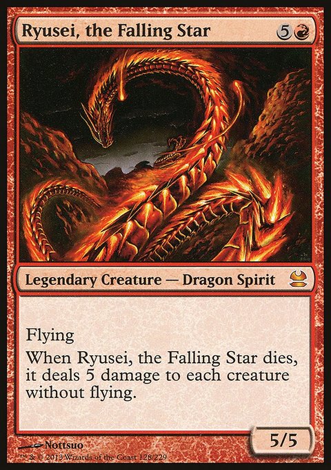 Ryusei, the Falling Star, Modern Masters #128, Magic: The Gathering card