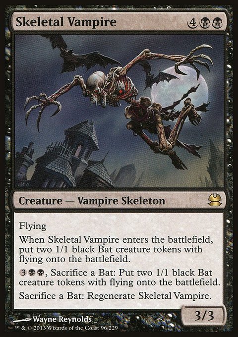 Skeletal Vampire, Modern Masters #96, Magic: The Gathering card