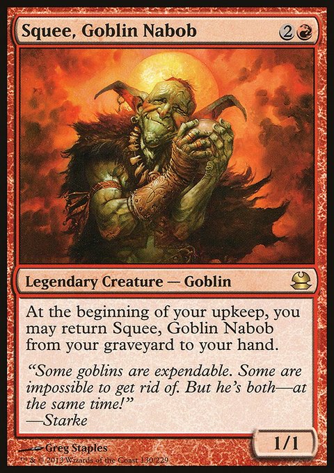 Squee, Goblin Nabob, Modern Masters #130, Magic: The Gathering card