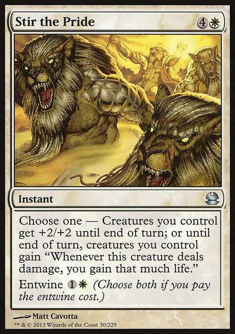Stir the Pride, Modern Masters #30, Magic: The Gathering card