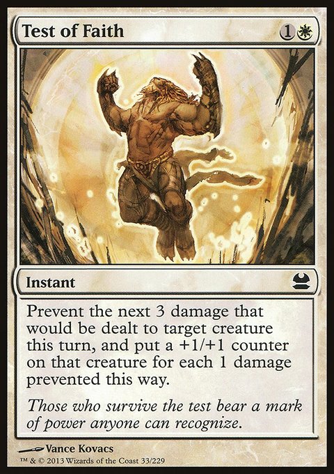 Test of Faith, Modern Masters #33, Magic: The Gathering card