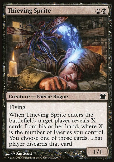 Thieving Sprite, Modern Masters #101, Magic: The Gathering card