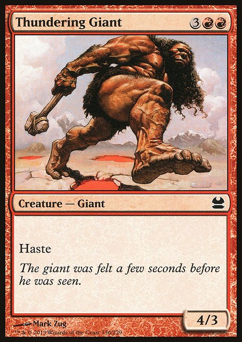Thundering Giant, Modern Masters #136, Magic: The Gathering card