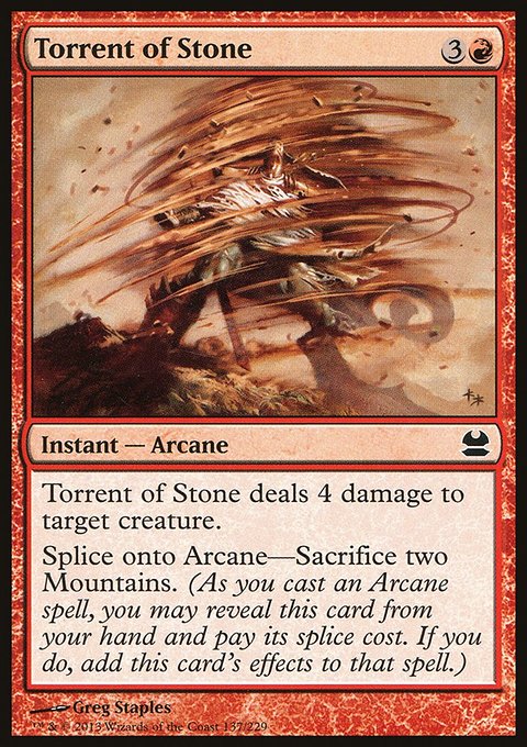 Torrent of Stone, Modern Masters #137, Magic: The Gathering card