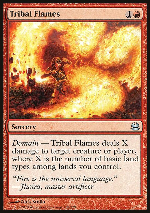 Tribal Flames, Modern Masters #138, Magic: The Gathering card