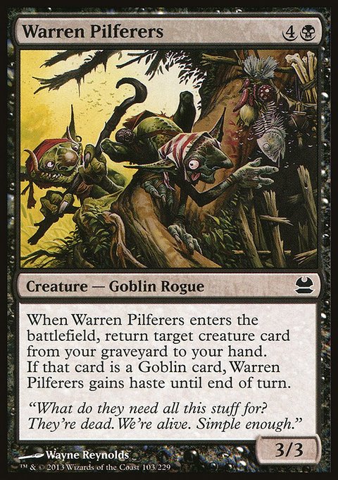 Warren Pilferers, Modern Masters #103, Magic: The Gathering card