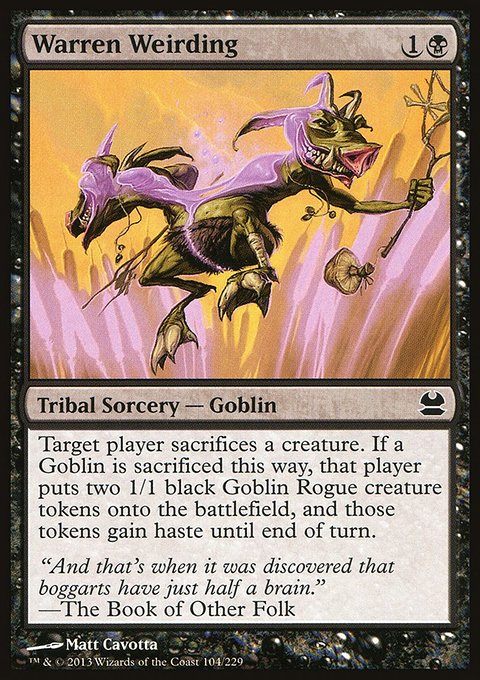 Warren Weirding, Modern Masters #104, Magic: The Gathering card