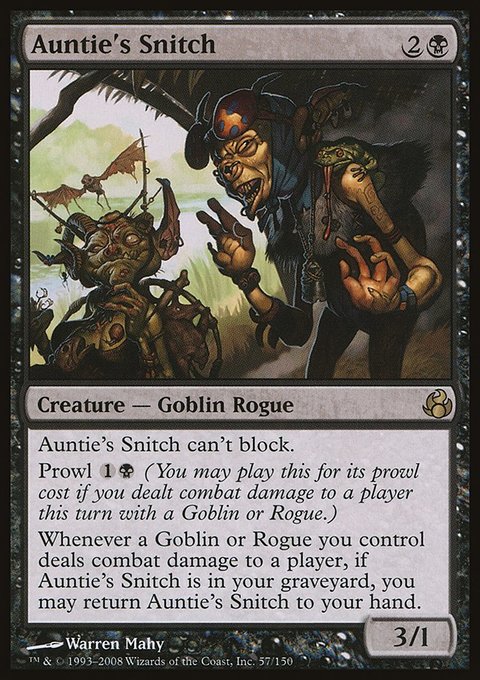 Auntie's Snitch, Morningtide #57, Magic: The Gathering card