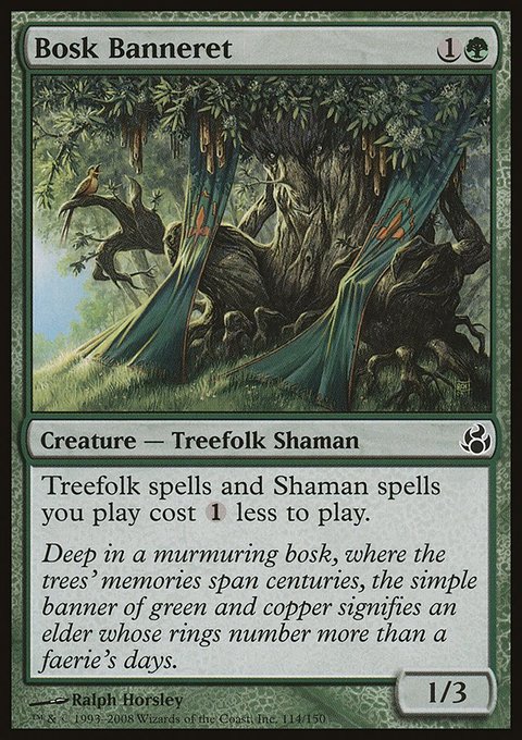 Bosk Banneret, Morningtide #114, Magic: The Gathering card
