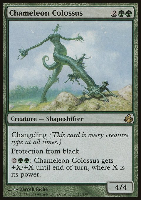 Chameleon Colossus, Morningtide #116, Magic: The Gathering card