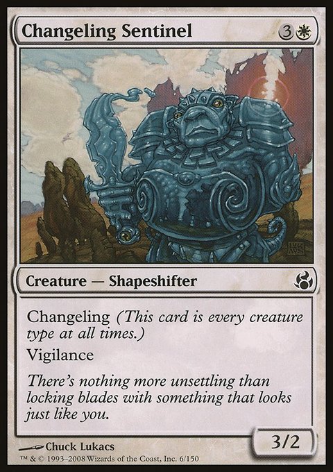 Changeling Sentinel, Morningtide #6, Magic: The Gathering card