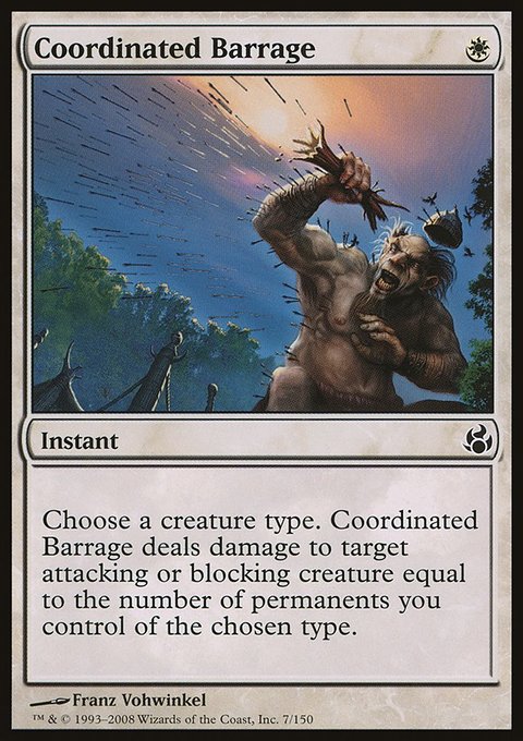 Coordinated Barrage, Morningtide #7, Magic: The Gathering card