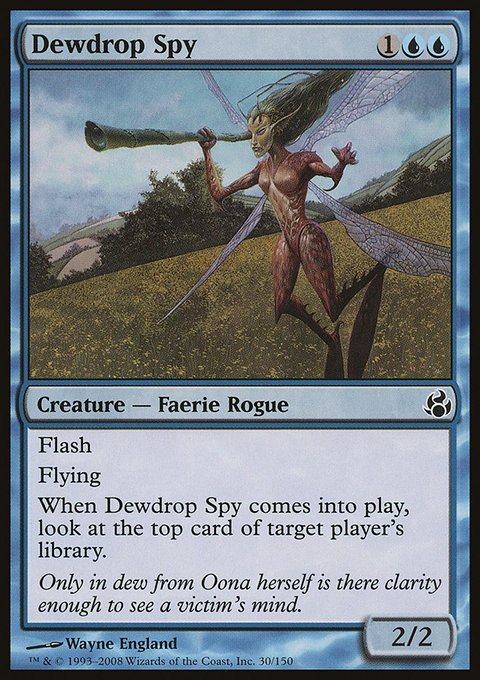 Dewdrop Spy, Morningtide #30, Magic: The Gathering card