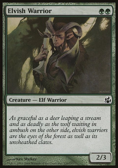 Elvish Warrior, Morningtide #120, Magic: The Gathering card